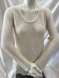Damenpullover Ann Taylor Loft Shear Loop Creme Größe S Shear & Delicate - Bild 1 von 4