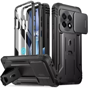 Funda para OnePlus 13R 5G | Poética con soporte y cubierta de pantalla incorporada negra - Imagen 1 de 8