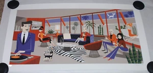 Josh Agle SHAG Art Print Serigraph Organic Dimension S# 200 Hotel Lautner Poster - Picture 1 of 8