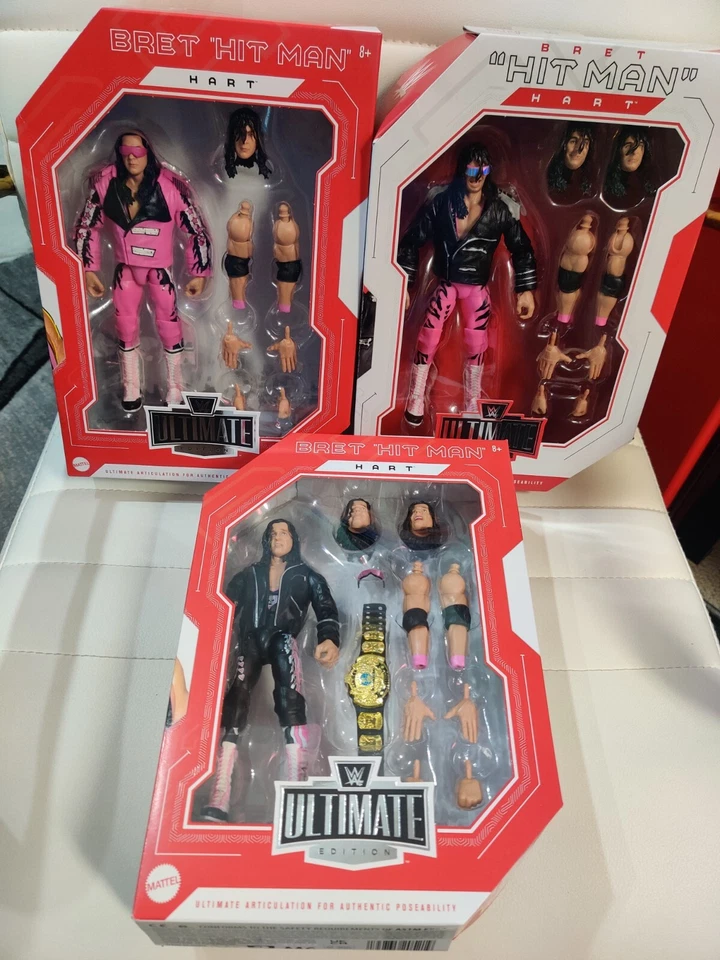 Bret Hart Mattel WWE Ultimate Edition Monday Night Wars BO” Wrestling Figure