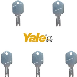 5 Yale Forklift Ignition Keys 504227276 Crown Clark Hyster Gehl CAT Doosan - Picture 1 of 4