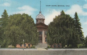 Vintage Postcard Court House, Brigham, Utah - Picture 1 of 2
