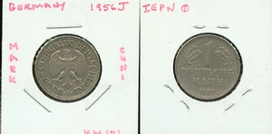 WORLD COINS GERMANY 1956J MARK (G389) CUNI - Picture 1 of 1
