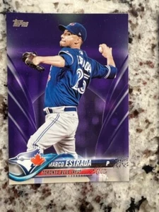 2018 TOPPS SERIES 2 TOPPS PURPLE INSERT CARD BLUE JAYS MARCO ESTRADA #528 - Picture 1 of 1