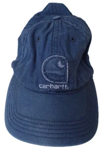 Vintage Carhartt Blue Trucker Hat Baseball Cap XL - Picture 1 of 5