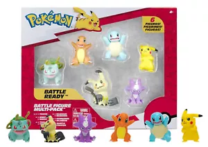 Pokemon Battle Ready 6er Pack Pikachu Squirtle Charmander Bulbasaur Mimikyu Toxel - Bild 1 von 1