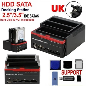 Multifunction 2.5 3.5" HDD Docking Station PEB 3.0 Clone Hard Drive Card U7 - Afbeelding 1 van 7