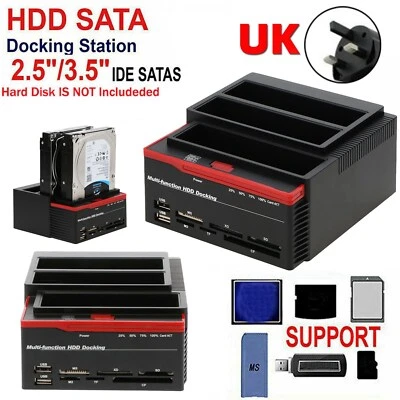Multifunction 2.5 3.5" HDD Docking Station PEB 3.0 Clone Hard Drive Card  U7 - Image 1 of 4