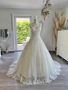 Demetrios Brautkleid Hochzeitskleid Boho Vintage spitze Gelinlik Prinzessin - Bild 1 von 19