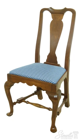 F54012EC: Queen Anne Solid Cherry Primitive Side Chair Cover