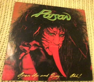 POISON OPEN UP AND SAY AHH! VINYL LP 1988 ORIGINAL AUSTRALIAN PRESSING LIB 5137 - Picture 1 of 7