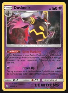 Dusknoir - 85/236 - Reverse Holo Holo Rare - Cosmic Eclipse - Pokemon Card - Picture 1 of 2