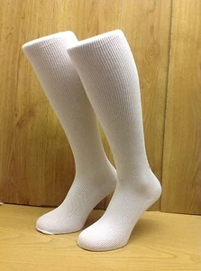 Clearance Girls quality School Socks 6 PACK 3/4  Knee High White. Buy British - Picture 1 of 2