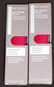 Revlon Illuminance Gel Serum Blush Superfood Complex 120 Striking Rose Lot of 2 - Picture 1 of 3