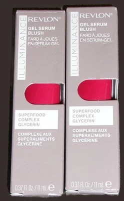 Revlon Illuminance Gel Serum Blush Superfood Complex 120 Striking Rose Lot of 2 - Image 1 of 3
