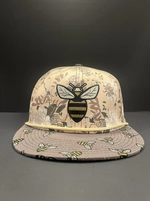 Grassroots California Bee Line Limited Edition Snapback Hat Floral Bee Logo - Image 1 of 4