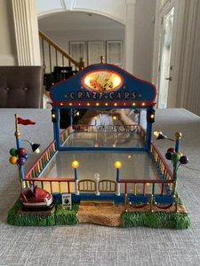 Lemax Village Crazy Bumper Cars paseo de diversión música animada para reparación de piezas - Imagen 1 de 14