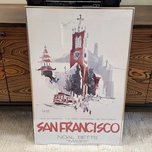 Vintage San Francisco Noal Betts “Images” California 22” x 34” 1980s - Picture 1 of 7