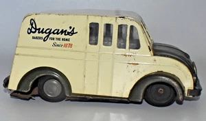 Dugans Bakers Toy Truck - Japan Tin Friction Divco 1950s TLC - Picture 1 of 10