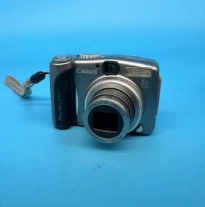 Canon PowerShot A710 IS 7.1MP Digitalkamera, silber - getestet & funktionsfähig - Bild 1 von 11