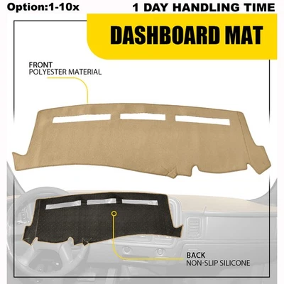 Cubierta interior del tablero de instrumentos beige antideslizante para Chevrolet Avalanche 2001-06 Foto 1 de 4