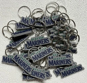 HUGE LOT OF 30 SEATTLE MARINERS KEYCHAINS PVC 1.5” INCHES MLB BASEBALL - Picture 1 of 3