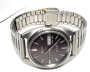 1977 Bulova Automatic Day & Date 17 Jewels Cal.1133.10 Size 35mm Runs Good - Picture 1 of 7