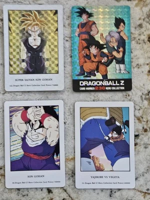 Vintage Dragon Ball Z Cards: Super Saiyan Son Gohan Yajirobe Vegeta Trunks Goku - Image 1 of 2