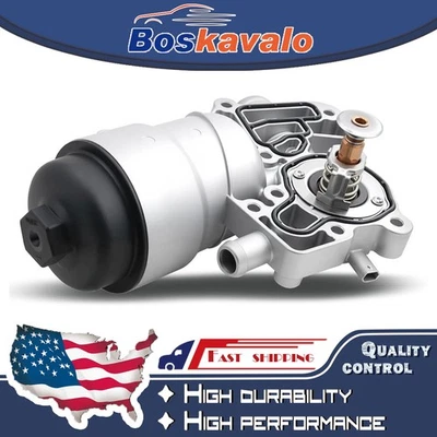 Carcasa filtro aceite up con termostato para Audi A6 A7 Q7 3.0 diésel 059115389K Foto 1 de 4