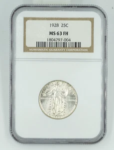 1928 NGC MS63FH Standing Liberty Quarter - Picture 1 of 3