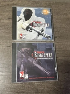 Tom Clancy's Rainbow Six Rogue Spear & Mission Pack Urban Operations PC 1999 Lote - Imagen 1 de 4