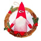 Kansas City Chiefs NFL Gnome Holiday Wreath 10" D Embroidered Logo