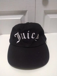 Gorra Juicy Couture negra con logotipo deletreado gráfico talla única - Imagen 1 de 6