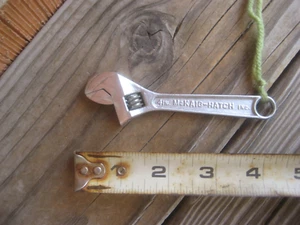 1960s Vintage 4" Length McKAIG - HATCH * Fine Smallest Adjustable Wrench 204 USA - Picture 1 of 7