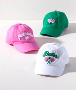 Gorra/Visera Pickleball Verde o Rosa Bordada Ajustable por Shiraleah Elige - Imagen 1 de 13