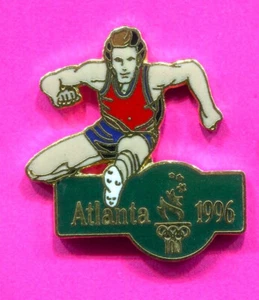 1996 OLYMPIC PIN HURDLER PIN DIE CUT PIN HO HO - Picture 1 of 1