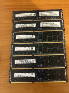 Lot of 6 Hynix (48GB) HMT31GR7EFR4A-H9 8GB 2Rx4 PC3L-10600R ECC DDR3 Server RAM - Picture 1 of 3