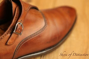 Ermenegildo Zegna XXX Tan Brown Leather Monk Shoes UK 9.5 EE US 10.5 EU 43.5 - Picture 1 of 12