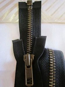 1 x Cremallera Metal Divisible 100 cm de YKk Color: Negro (YKK 100 - Imagen 1 de 1