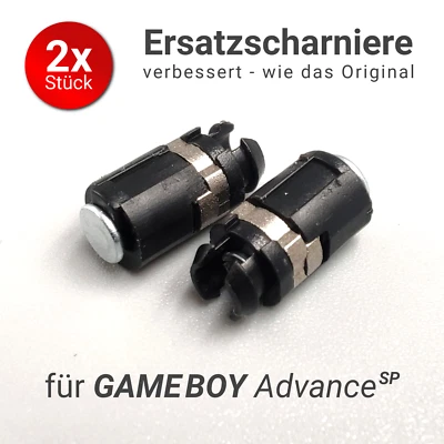 2x Ersatz Scharniere für GameBoy Advance SP - Achse Spring Scharnier GBA SP