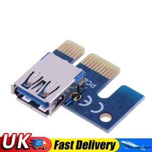 3 Stück PCIe X1 Adapter PCI E 1X auf USB 3.0 Buchse für PCI Express Riser Mining UK - Bild 1 von 6