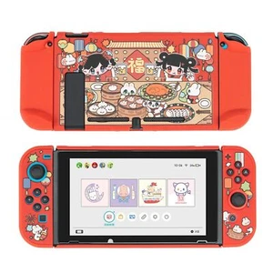 Geekshare Protective Case for Nintendo Switch Console & Joy Con Cover Christmas - Picture 1 of 8