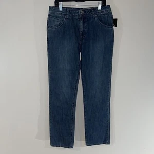 NWT VOLCOM BOYS YOUTH NOVA MODERN STRAIGHT FIT Denim Jeans Pants Dark Blue 28/16 - Picture 1 of 7