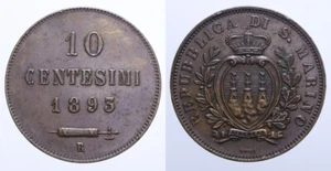 10 CENT. 1893 SAN MARINO VECCHIA MONETAZIONE - Imagen 1 de 1