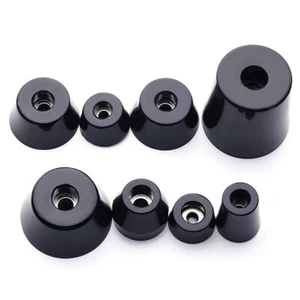 11-50mm Black Rubber Machine Foot Pad Feet With Steel Washer Non-Slip - Picture 1 of 6