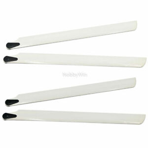 2 pairs 325mm Helicopter Main Blade Film Coated Wooden RC 3D Aircraft Propeller