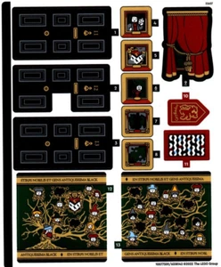 LEGO STICKER SHEET ONLY 76408 12 GRIMMAULD PLACE from set New - Picture 1 of 1
