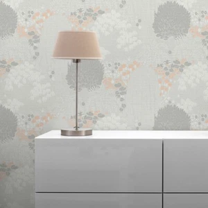 Papel pintado Vellón 0.53 x 10.05 m Gris Blanco - Imagen 1 de 5