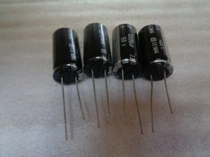 PANASONIC RADIAL 2200UF 50V 20% 105'c 35mmX18mm (x4 Capacitors) UK STOCK - Picture 1 of 3