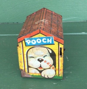 Vintage Metal Tin Litho Pooch The Pop-Out Pup Not Complete For Parts - Picture 1 of 8